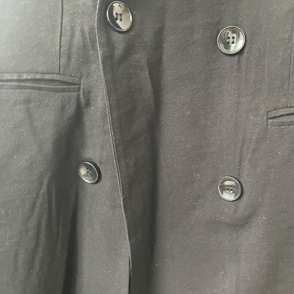 Burshka black double Button Lapel Neck Vest Blazer size M for women - Picture 6 of 11